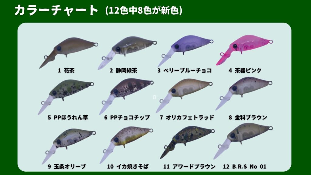 Rita DR-SS カラーチャート